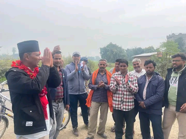 कपिलवस्तु क्षेत्र न १ राष्ट्रिय स्वतन्त्र पार्टी का मोहन आचार्य तीव्र चुनावी अभियान,मतदातासँग प्रत्यक्ष संवाद